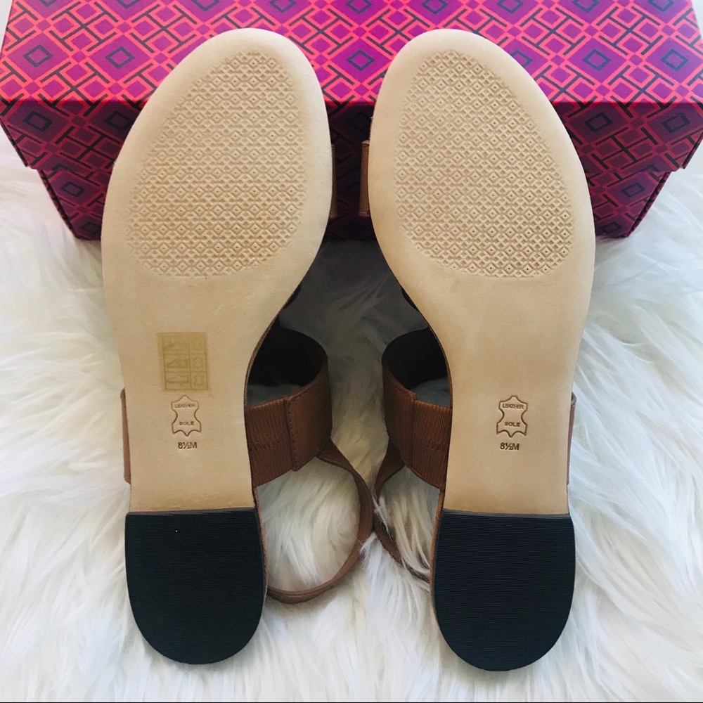 NEW TORY BURCH METAL MILLER LEATHER SANDALS - Picture 11 of 16